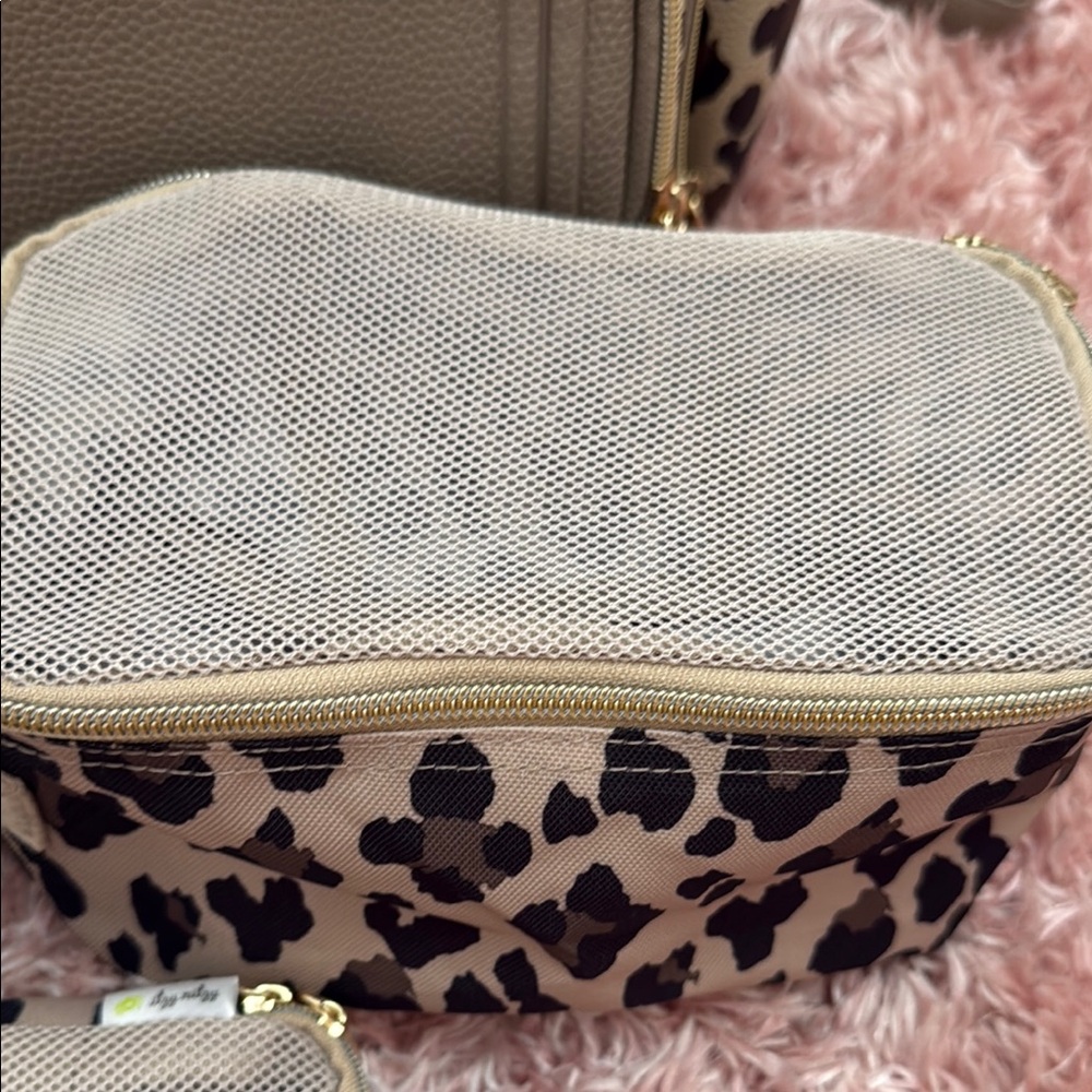 Leopard Print Kids Backpack Set - Picture 3 of 7